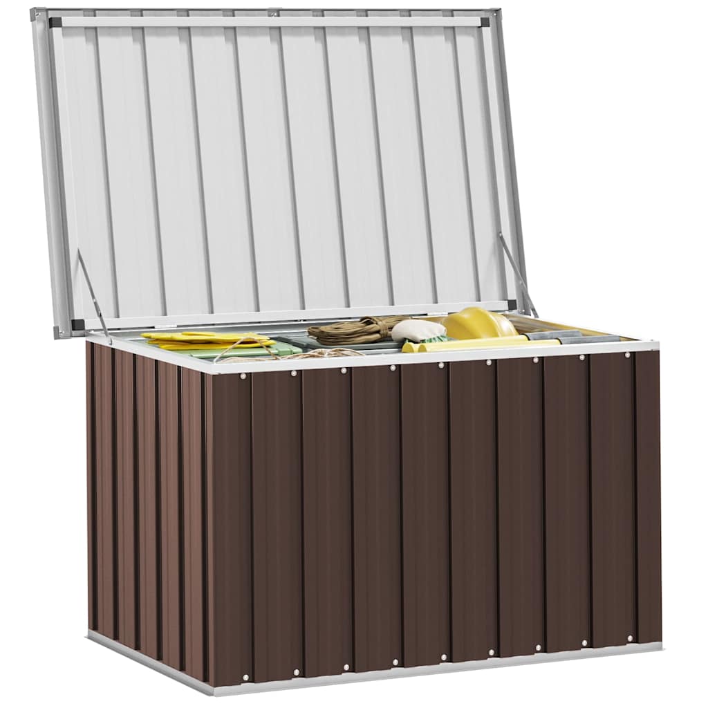 Opbevaringsbokse Galvaniseret stål 109 x 67 x 65 cm Brun