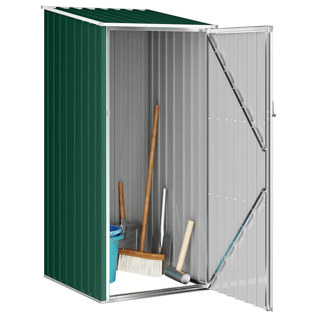 haveskur 87x98x159 cm galvaniseret stål grøn