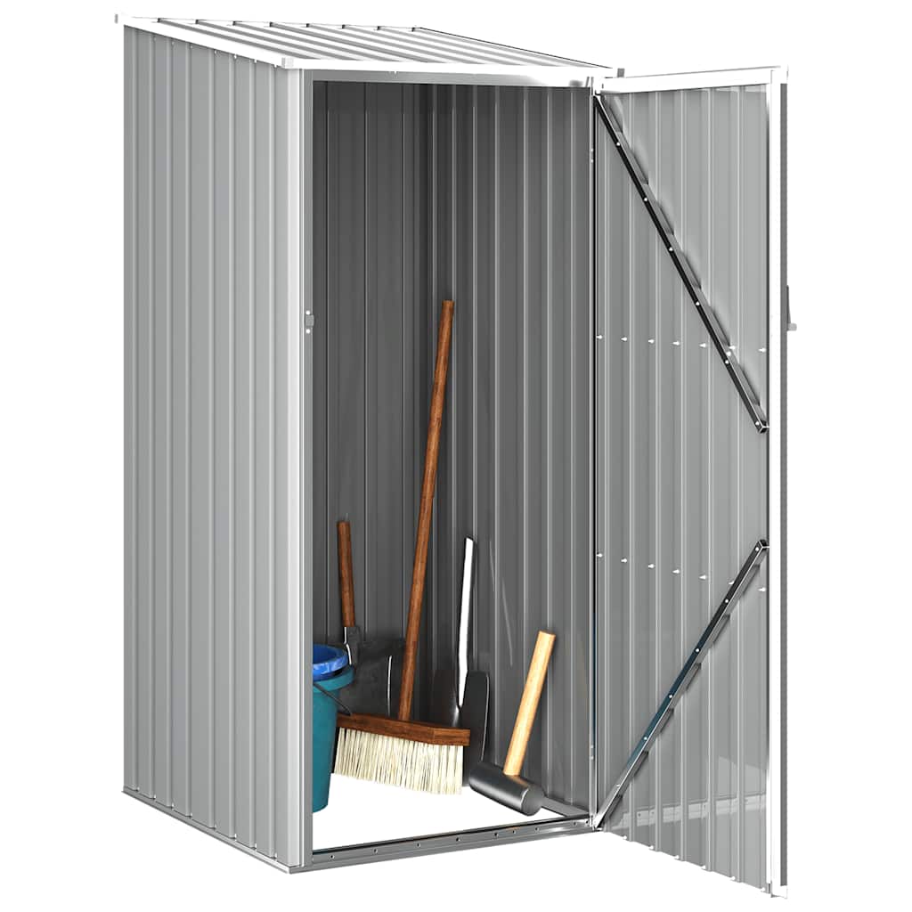 haveskur 87x98x159 cm galvaniseret stål grå