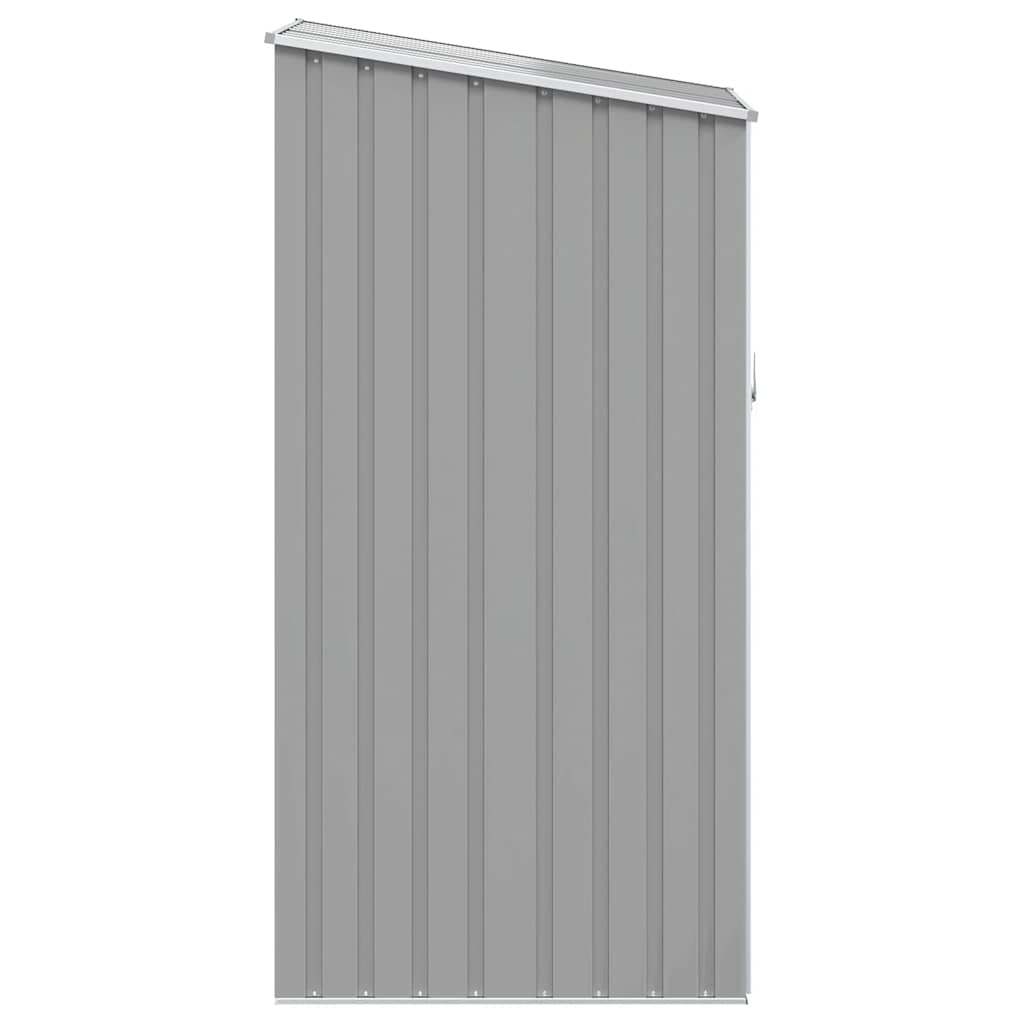 haveskur 87x98x159 cm galvaniseret stål grå