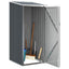 haveskur 87x98x159 cm galvaniseret stål antracitgrå