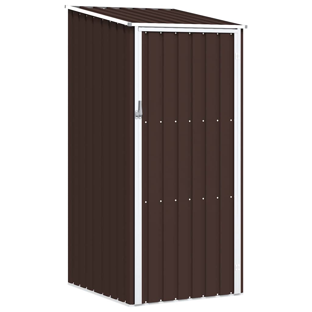 haveskur 87x98x159 cm galvaniseret stål brun