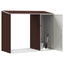 brændeskur 245x98x159 cm galvaniseret stål brun