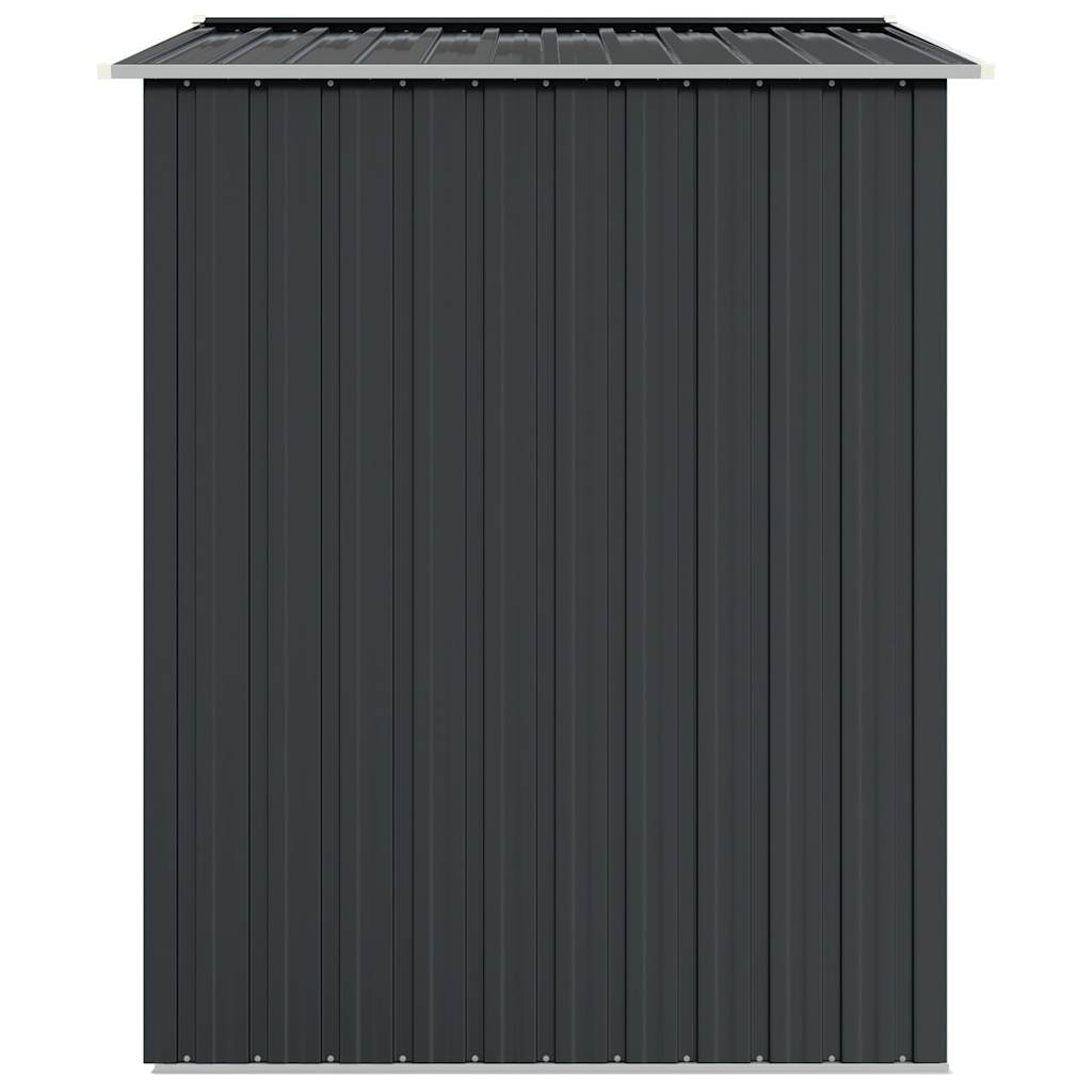 haveskur 205x129x183 cm galvaniseret stål antracitgrå
