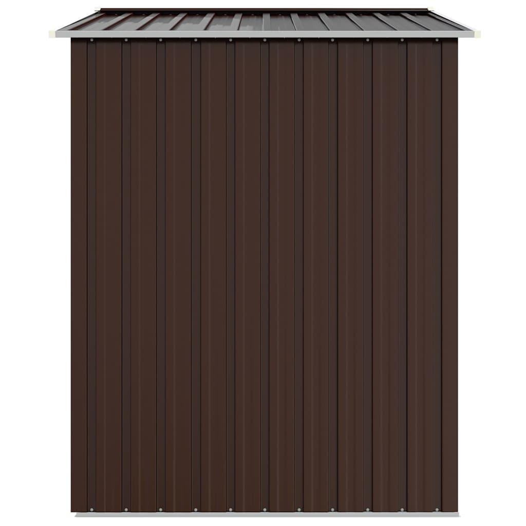 haveskur 205x129x183 cm galvaniseret stål brun
