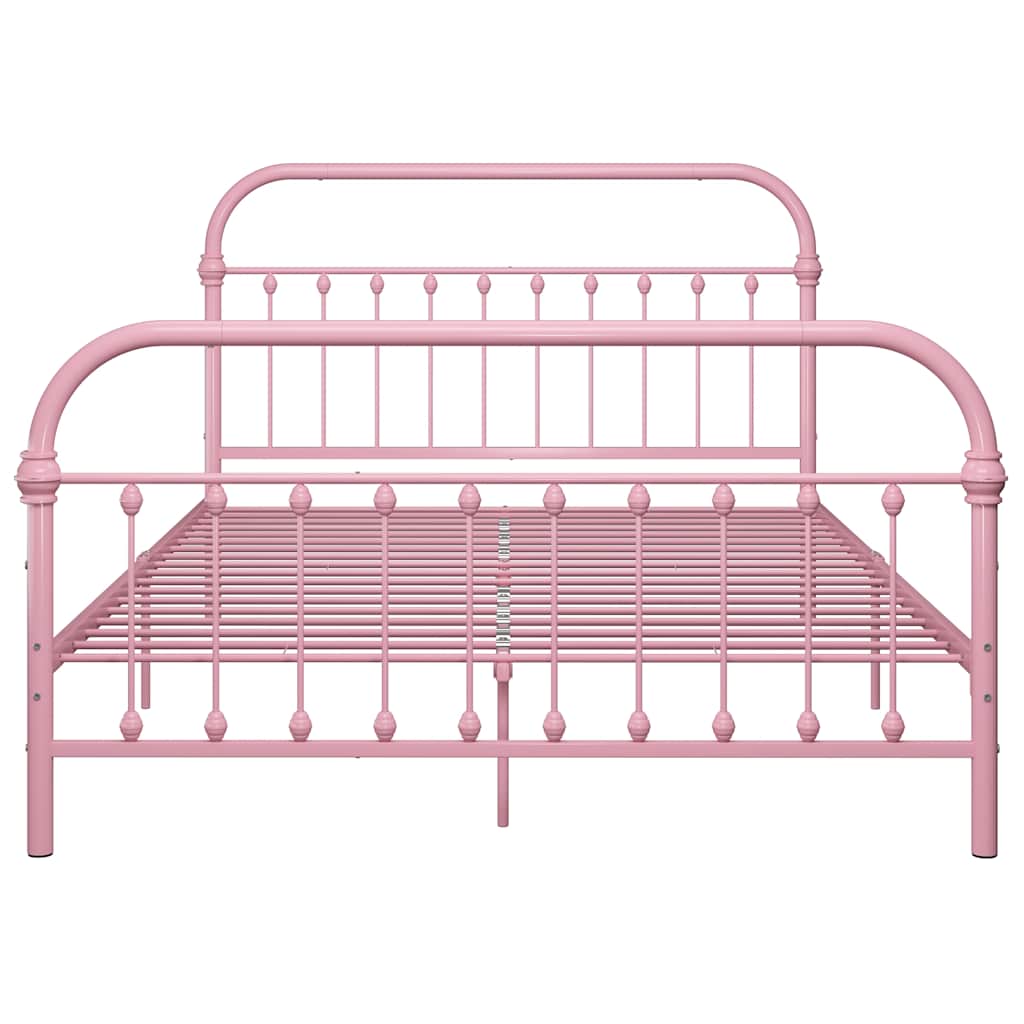 sengestel 120x200 cm metal pink