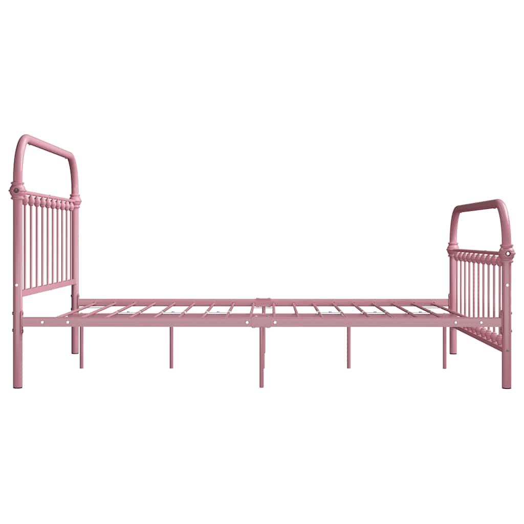 sengestel 120x200 cm metal pink