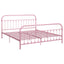 sengestel 180x200 cm metal pink