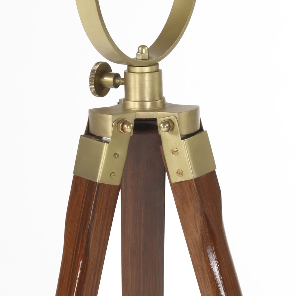 gulvlampe med trefod 97 cm massivt mangotræ