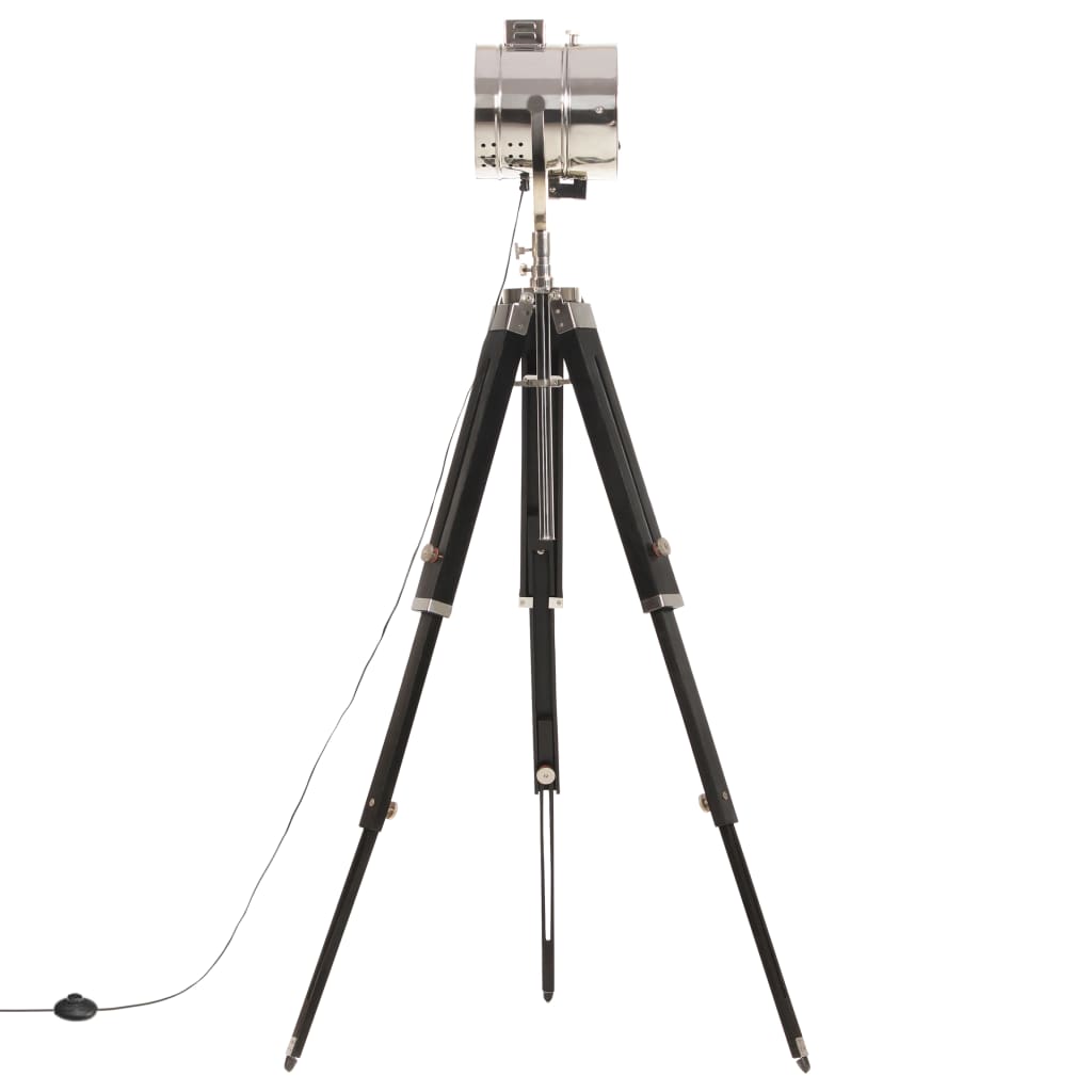 gulvlampe med trefod 165 cm massivt mangotræ
