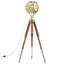 gulvlampe med trefod 165 cm massivt mangotræ