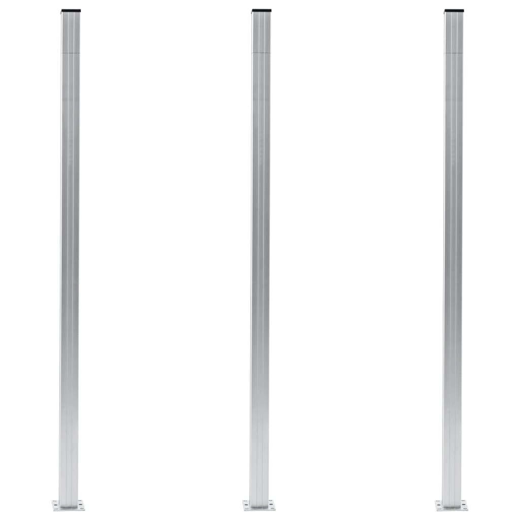 hegnspæle 3 stk. 185 cm aluminium