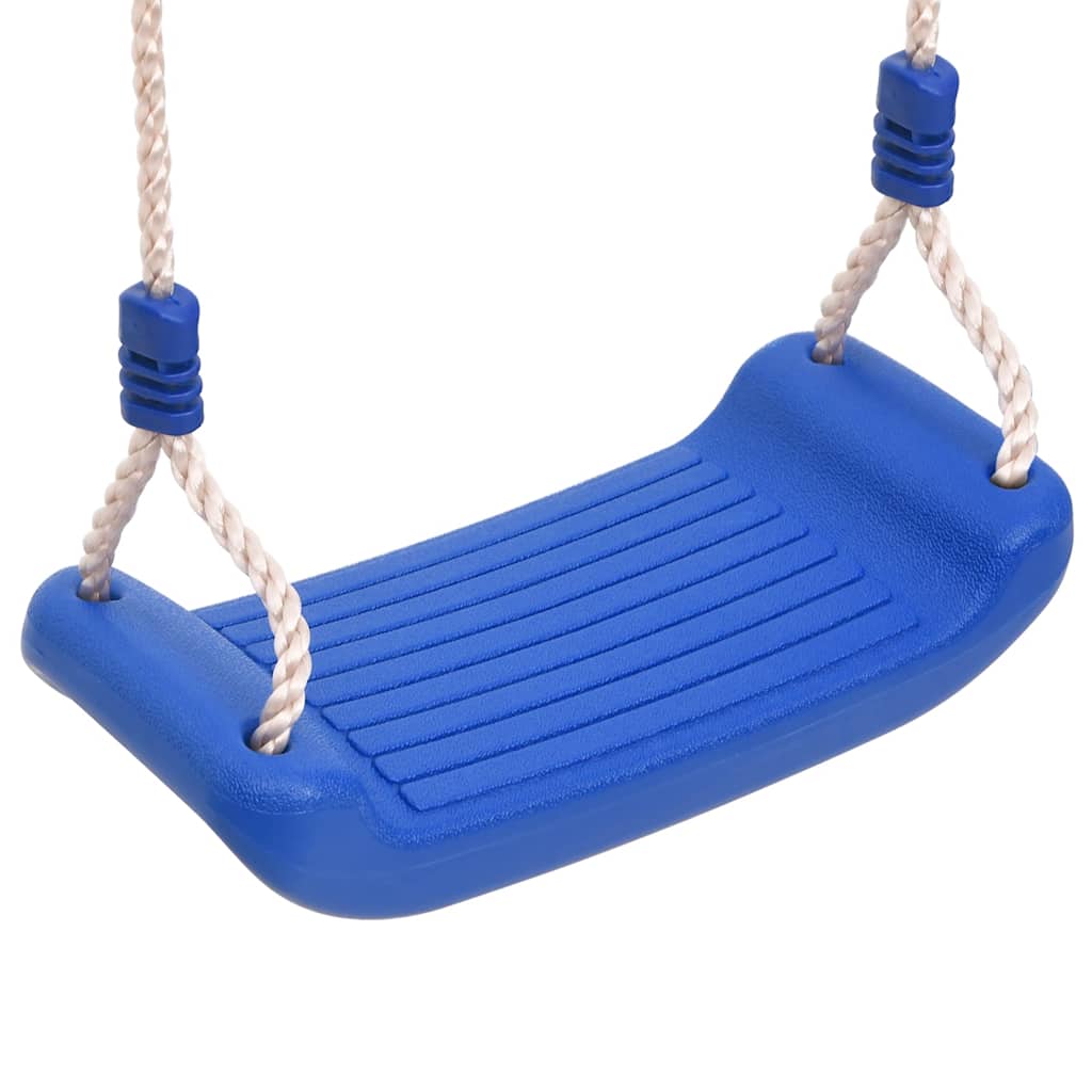 gynger med reb 2 stk. 38x16 cm polyethylen blå