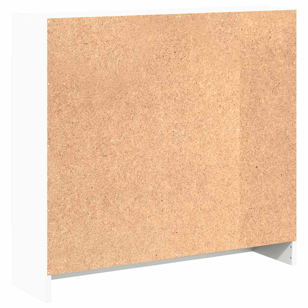 bogreol 80x24x75 cm konstrueret træ hvid