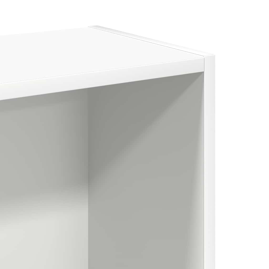bogreol 80x24x75 cm konstrueret træ hvid