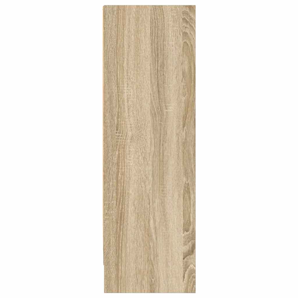 bogreol 80x24x75 cm spånplade sonoma-eg