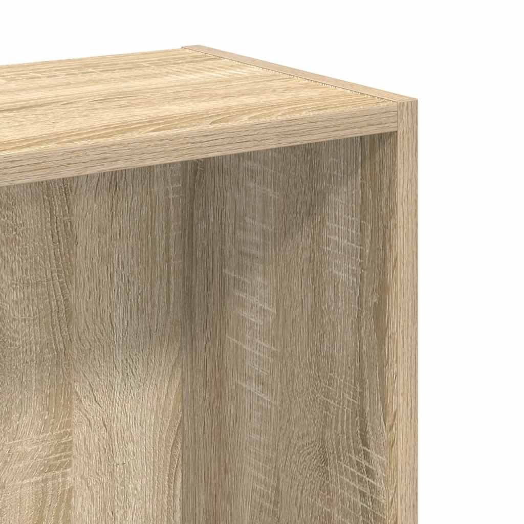 bogreol 80x24x75 cm spånplade sonoma-eg