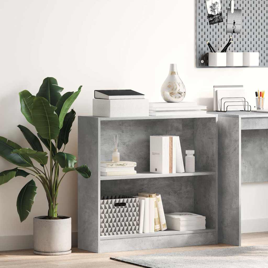 bogreol 80x24x75 cm konstrueret træ hvid