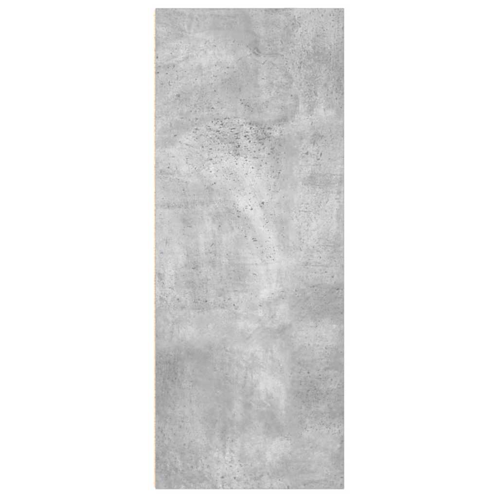 bogreol med 2 hylder 40x30x76,5 cm konstrueret træ betongrå