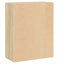 bogreol med 2 hylder 60x30x76,5 cm konstrueret træ sonoma-eg