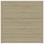 sengeborde 2 stk. 40x30x40 cm konstrueret træ sonoma-eg