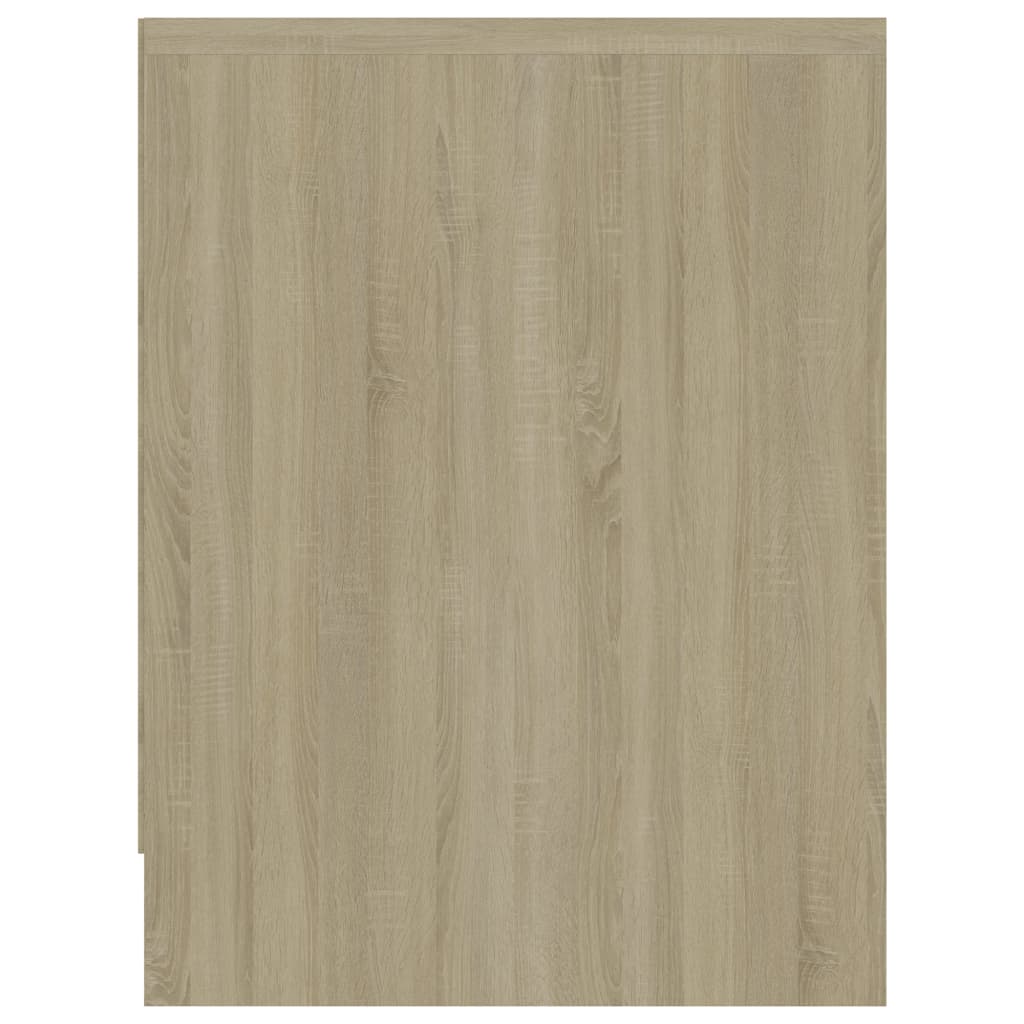 sengeborde 2 stk. 40x30x40 cm konstrueret træ sonoma-eg