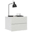 sengebord 40x30x30 cm konstrueret træ hvid