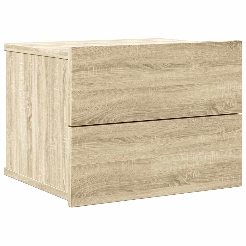 sengebord 40x30x30 cm konstrueret træ Sonoma-eg