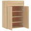 skoskab 60x35x84 cm konstrueret træ sonoma-eg