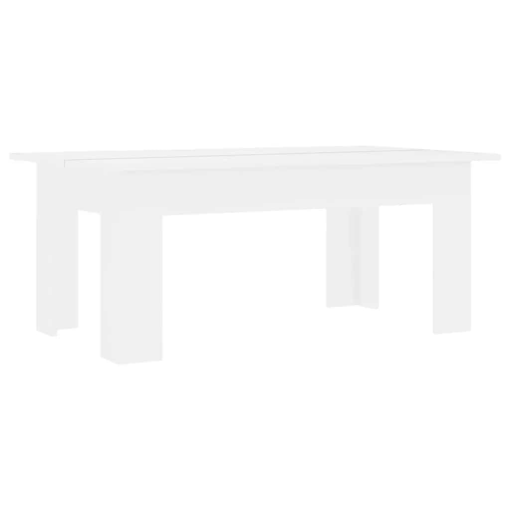 sofabord 100x60x42 cm konstrueret træ hvid