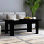 sofabord 100x60x42 cm konstrueret træ sort
