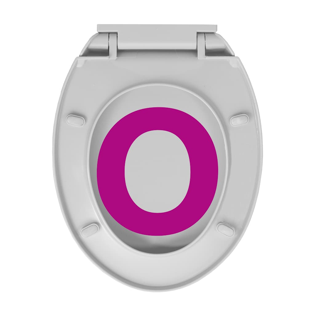 toiletsæde med soft close og quick release-funktion oval lysegrå