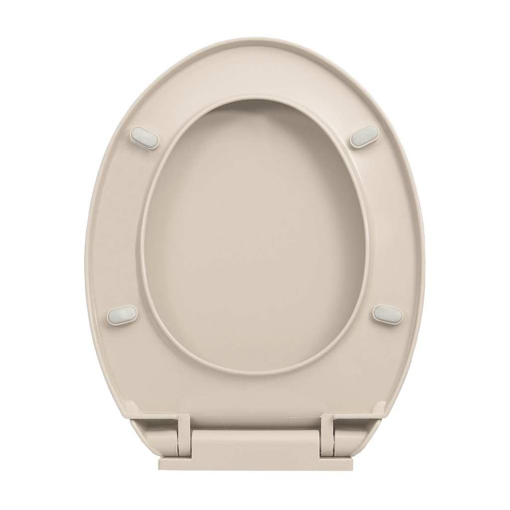 toiletsæde med soft-close oval abrikosfarvet