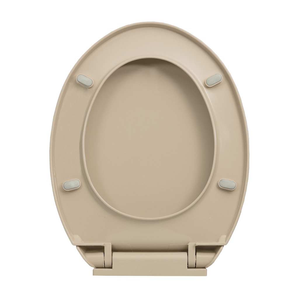 soft close toiletsæde oval beige