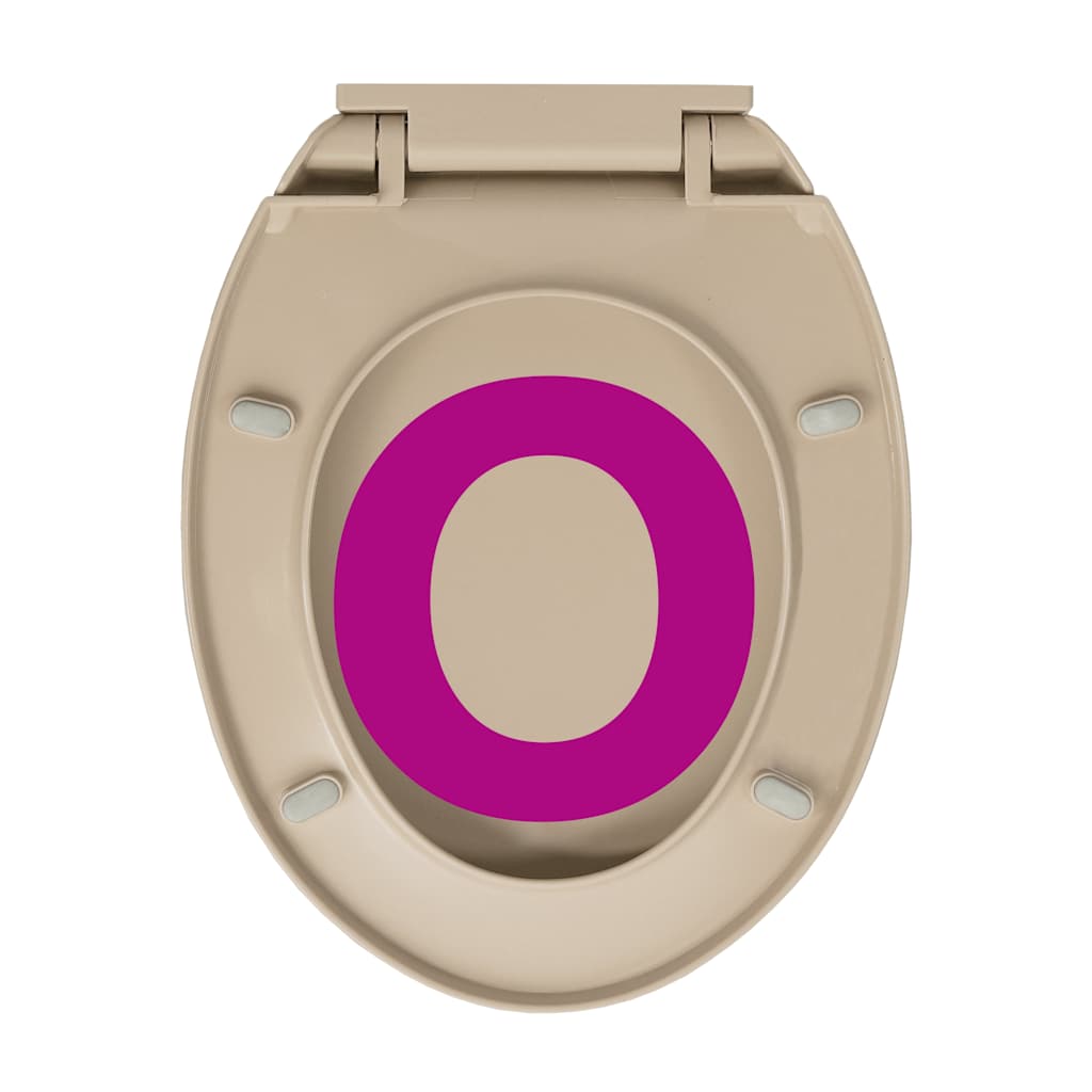 soft close toiletsæde oval beige