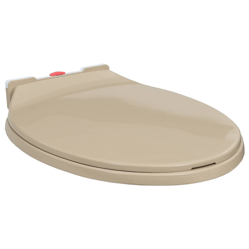 soft close toiletsæde quick release oval beige