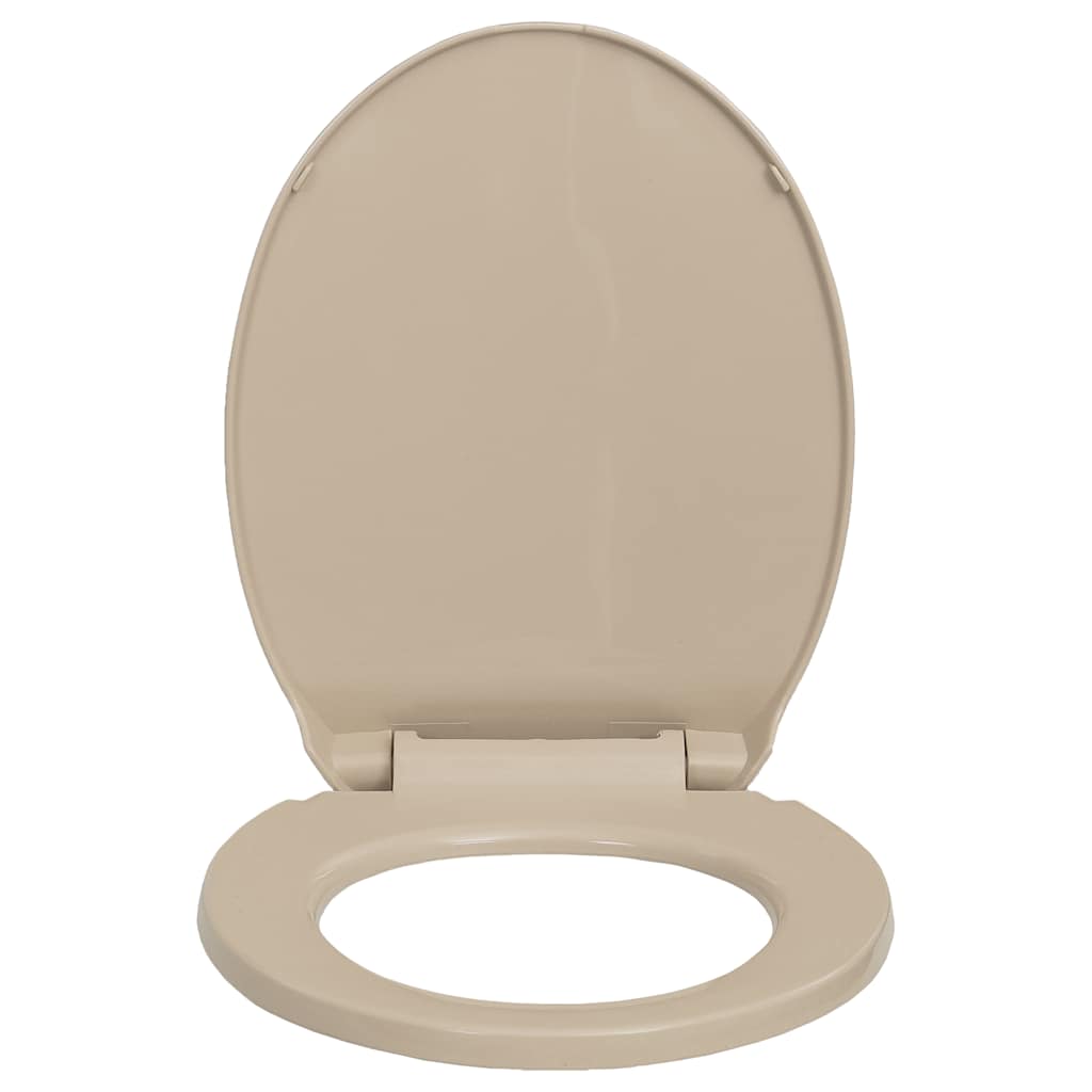 soft close toiletsæde quick release oval beige