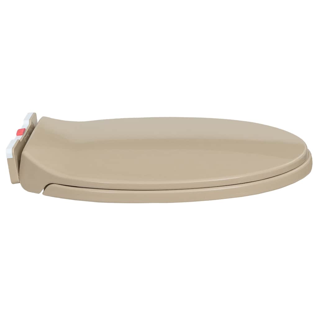 soft close toiletsæde quick release oval beige