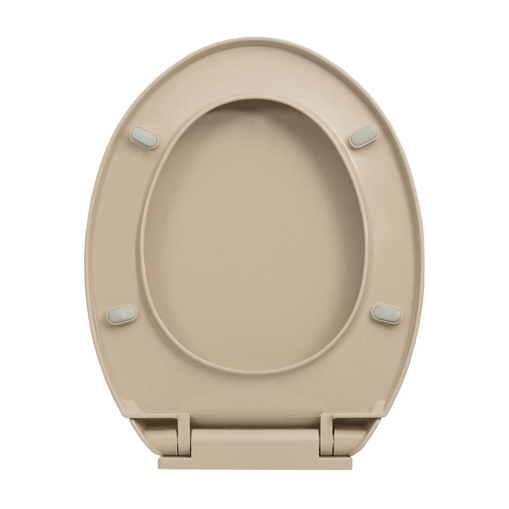 soft close toiletsæde quick release oval beige