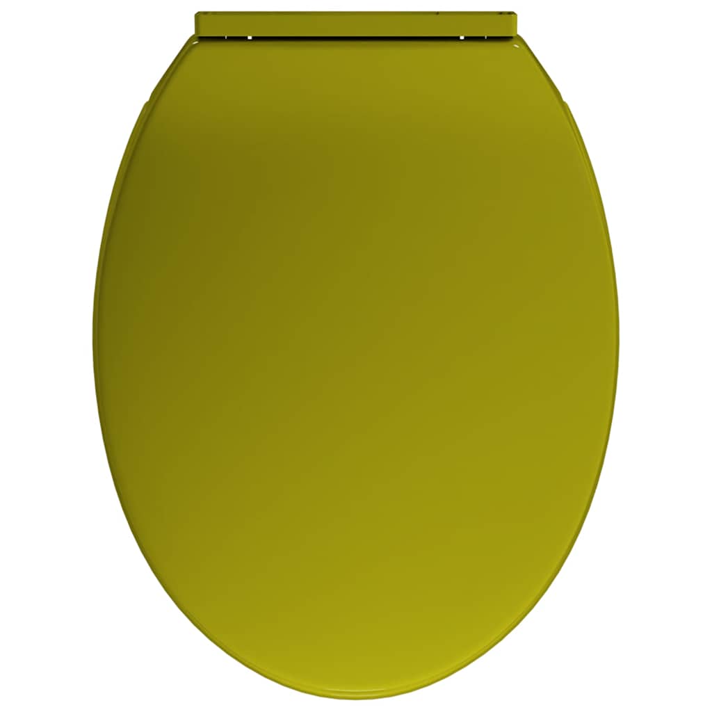 toiletsæde med soft-close oval grøn