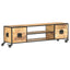 tv-skab 130x30x39 cm massivt mangotræ