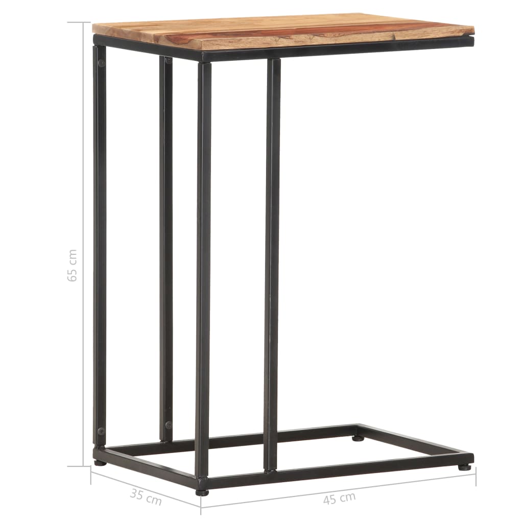 sidebord 35x45x65 cm massivt træ
