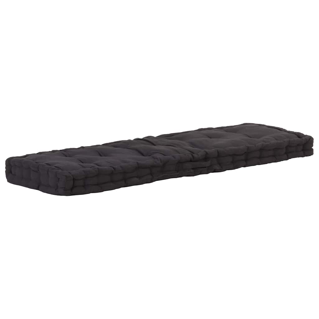 hynde til pallesofa 120x40x7 cm sort