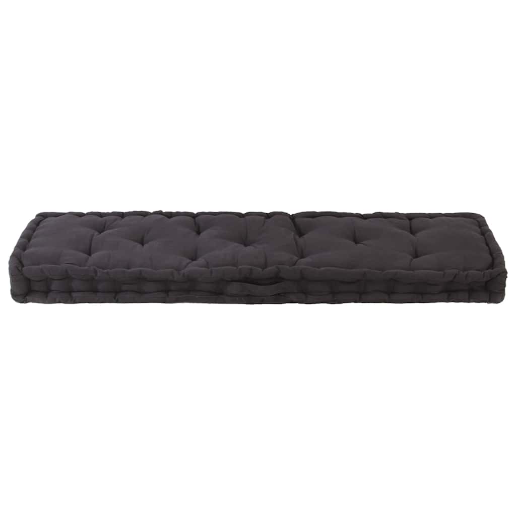 hynde til pallesofa 120x40x7 cm sort