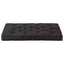 hynde til pallesofa 120x80x10 cm bomuld sort