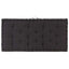 hynde til pallesofa 120x80x10 cm bomuld sort