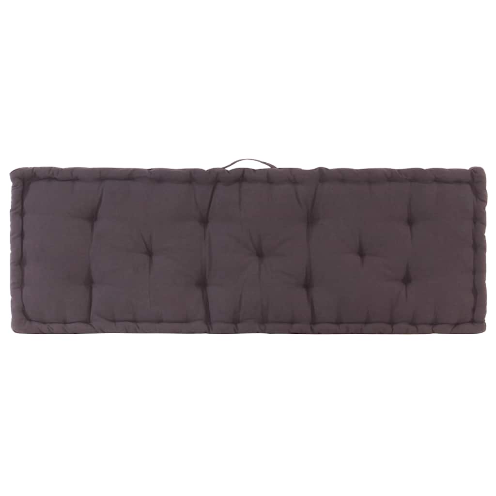 hynde til pallesofa 120x40x7 cm antracitgrå