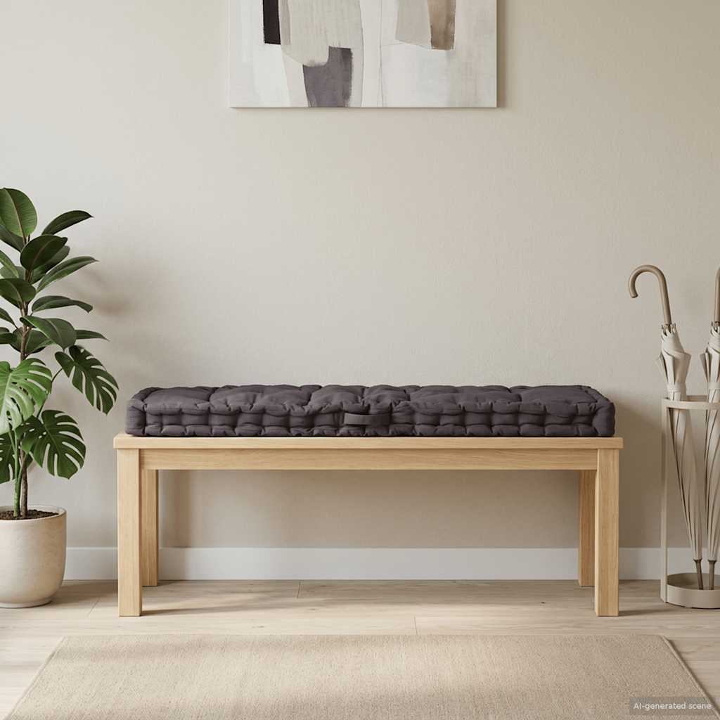 hynde til pallesofa 120x40x7 cm antracitgrå