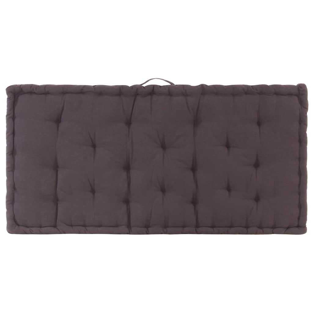 hynde til pallesofa 120x80x10 cm antracitgrå