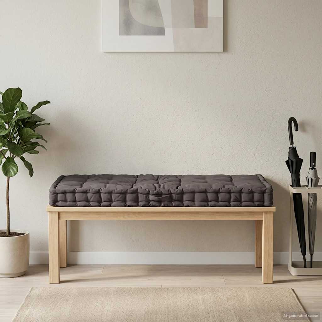 hynde til pallesofa 120x80x10 cm antracitgrå